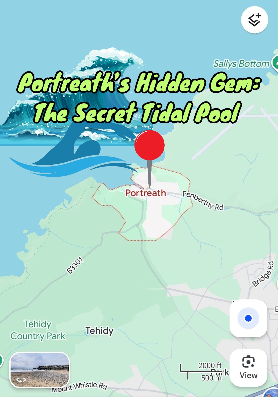 Portreath’s Hidden Gem: The Secret Tidal Pool