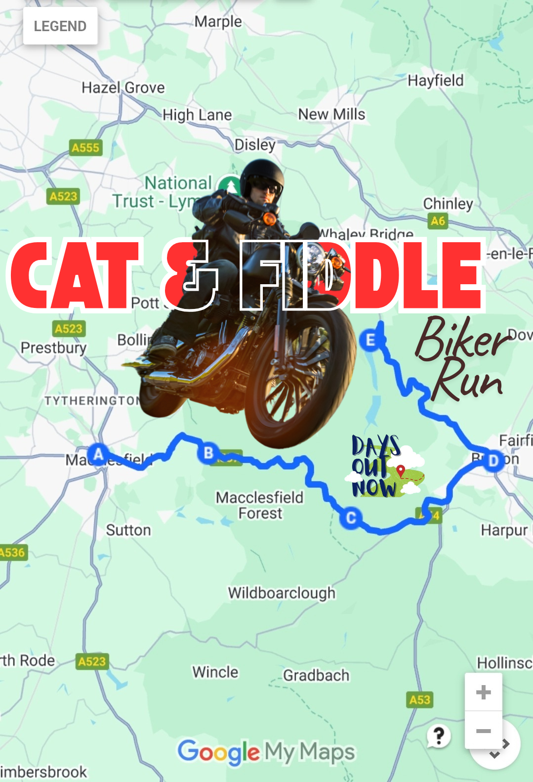 The Cat & Fiddle Biker Run