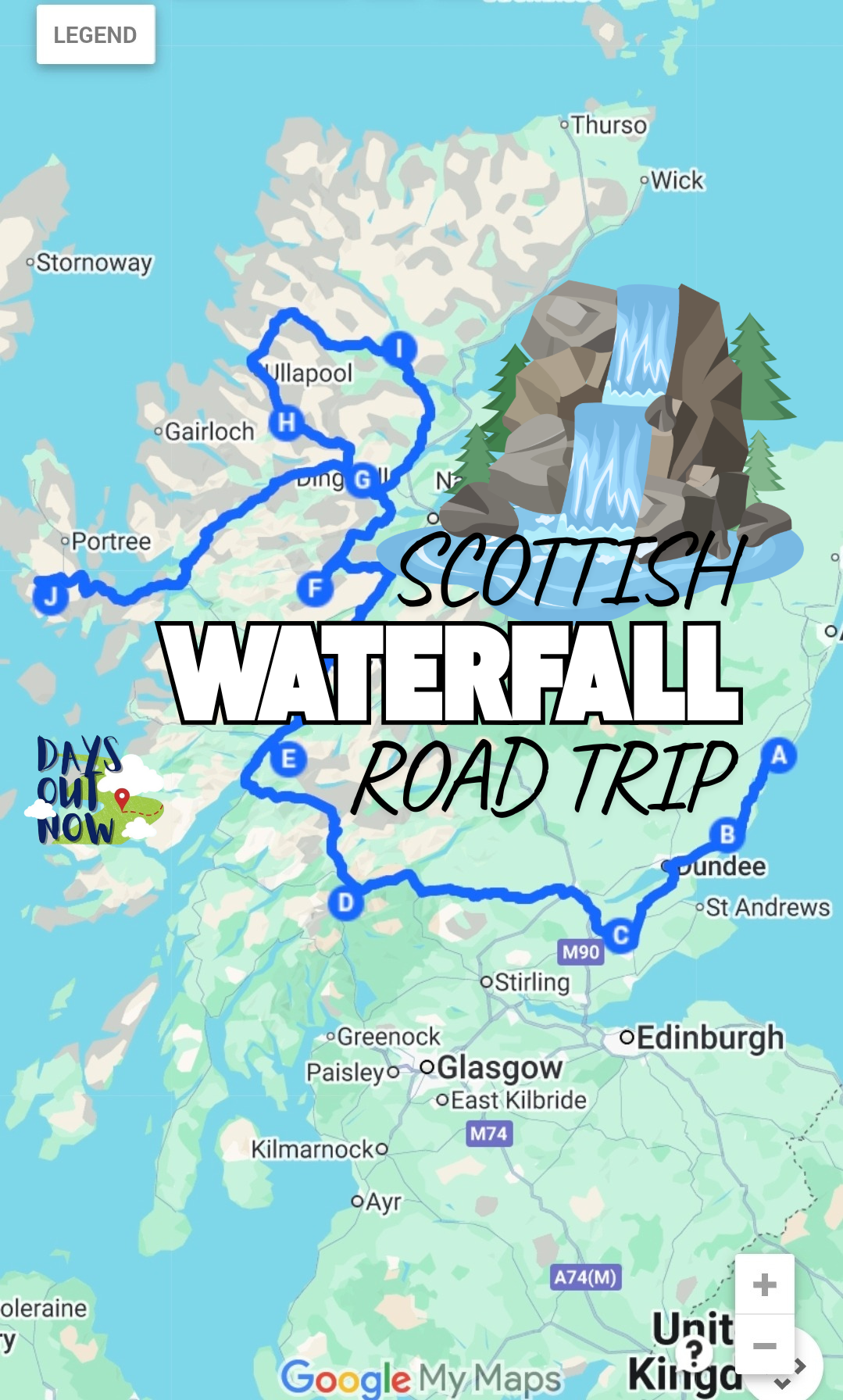 Scottish Waterfall Road Trip