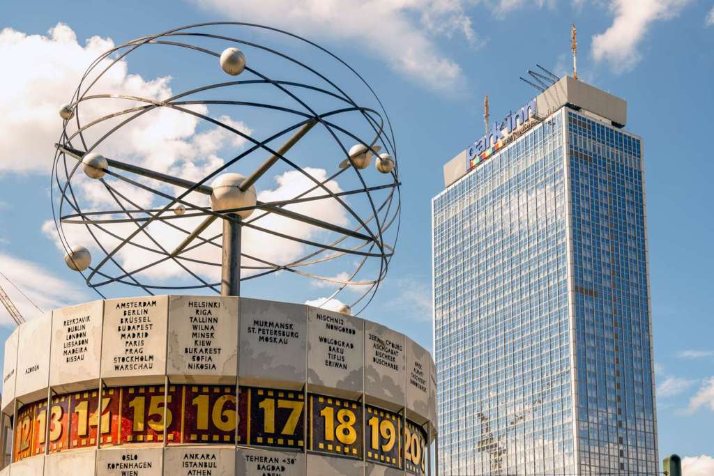 World Clock and Alexanderplatz in Berlin, Germany