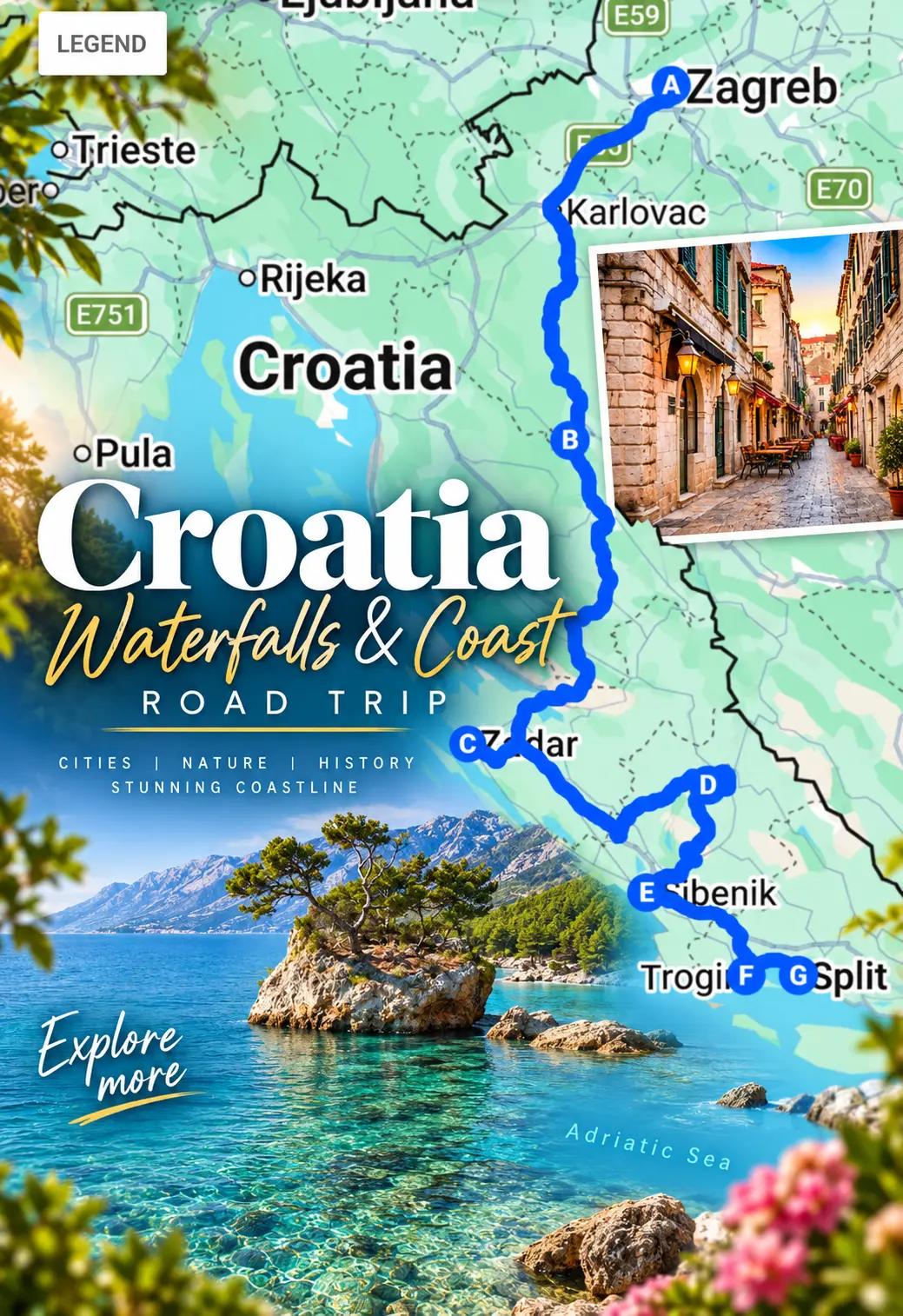 The Ultimate 7-Day Croatia Waterfalls and Coast Road Trip