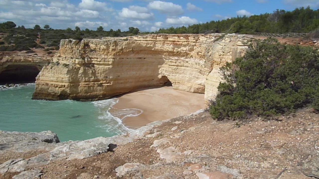 Algarve coast near Carvoeiro, Portugal